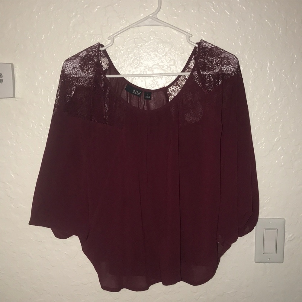 Magenta flowly blouse